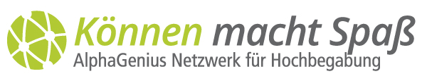 Logo AlphaGenius – Netzwerk für Hochbegabung (Können macht Spaß)
